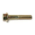 Midwest Fastener Grade 8, 7/16"-14 Flange Bolt, Zinc Plated Steel, 2-1/2 in L, 3 PK 74645